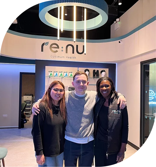 Client experiencing biohacking wellness treatment at Re:nu Health London